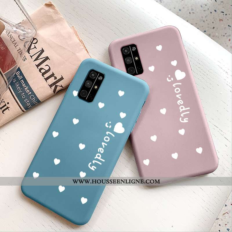 Housse Honor 30s Silicone Protection Téléphone Portable Personnalité Coque Amour Frais Bleu