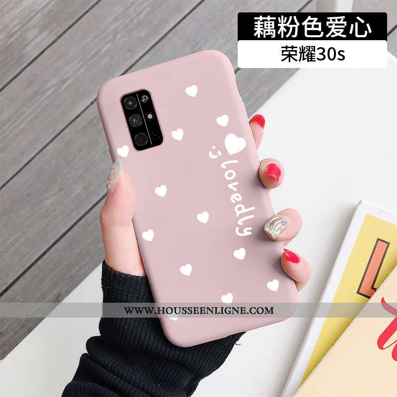 Housse Honor 30s Silicone Protection Téléphone Portable Personnalité Coque Amour Frais Bleu