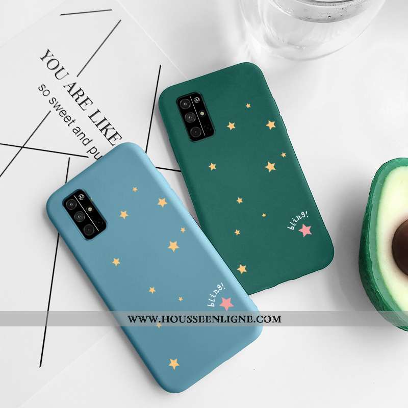 Housse Honor 30s Silicone Protection Téléphone Portable Personnalité Coque Amour Frais Bleu