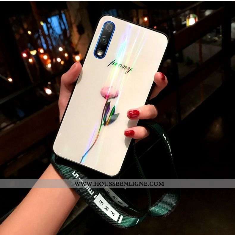 Housse Honor 9x Cou Suspendu Ultra Silicone Jeunesse Téléphone Portable Tout Compris Coque Blanche