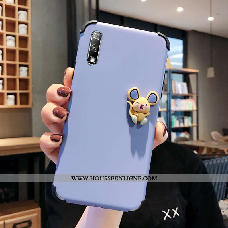 Housse Honor 9x Dessin Animé Charmant Protection Incassable Net Rouge Coque Simple Rose