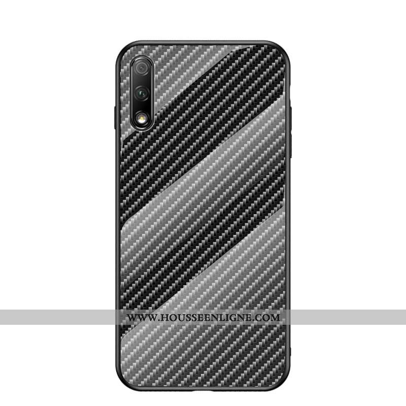 Housse Honor 9x Fluide Doux Mode Téléphone Portable Noir Verre Tout Compris Fibre