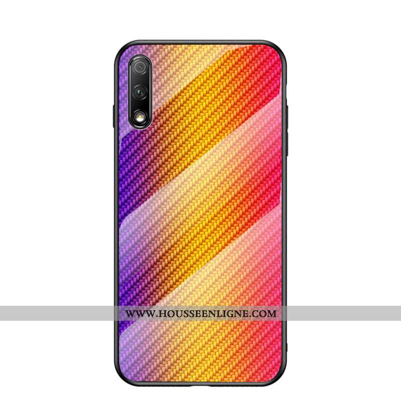 Housse Honor 9x Fluide Doux Mode Téléphone Portable Noir Verre Tout Compris Fibre