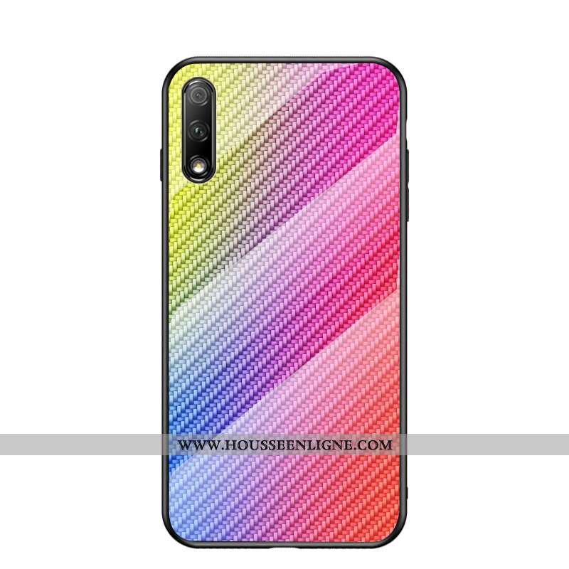Housse Honor 9x Fluide Doux Mode Téléphone Portable Noir Verre Tout Compris Fibre