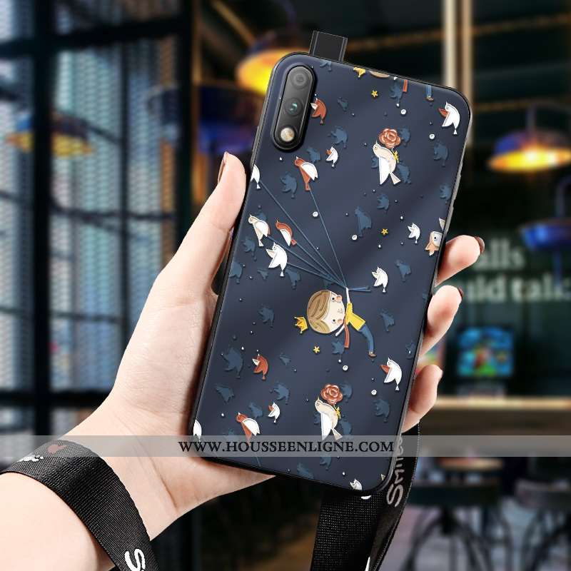 Housse Honor 9x Fluide Doux Protection Nouveau Tout Compris Téléphone Portable Jeunesse Bleu Marin B