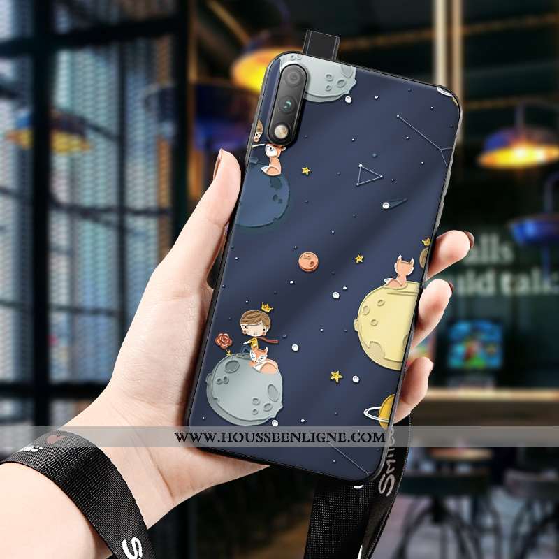 Housse Honor 9x Fluide Doux Protection Nouveau Tout Compris Téléphone Portable Jeunesse Bleu Marin B
