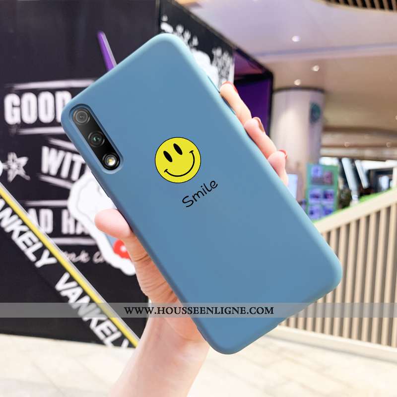 Housse Honor 9x Personnalité Tendance Bleu Protection Tout Compris Téléphone Portable Étui