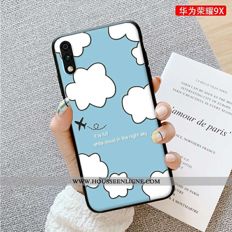 Housse Honor 9x Pro Charmant Tendance Étui Nouveau Vert Créatif Silicone Verte