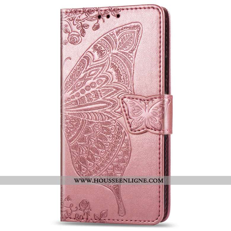 Housse Honor 9x Pro Cuir Coque Étui Clamshell Téléphone Portable Rose