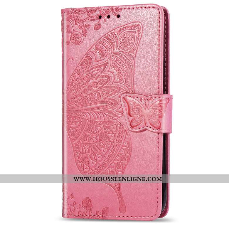 Housse Honor 9x Pro Cuir Coque Étui Clamshell Téléphone Portable Rose