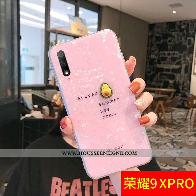 Housse Honor 9x Pro Modèle Fleurie Fluide Doux Téléphone Portable Étui Créatif Personnalité Silicone