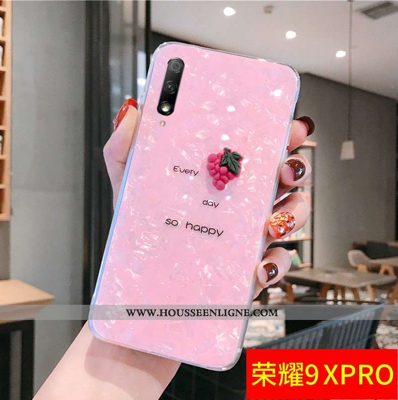 Housse Honor 9x Pro Modèle Fleurie Fluide Doux Téléphone Portable Étui Créatif Personnalité Silicone