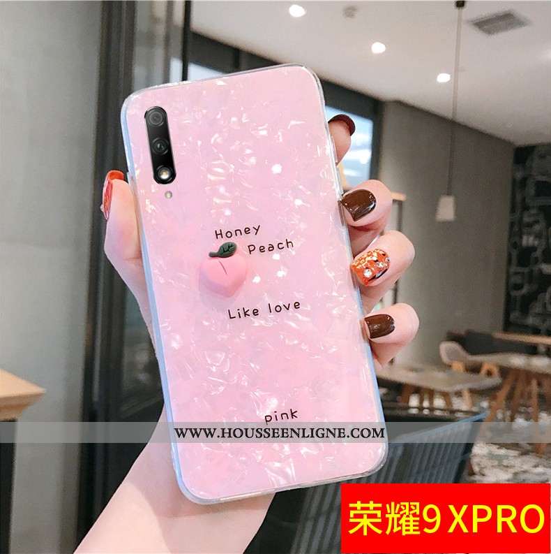 Housse Honor 9x Pro Modèle Fleurie Fluide Doux Téléphone Portable Étui Créatif Personnalité Silicone