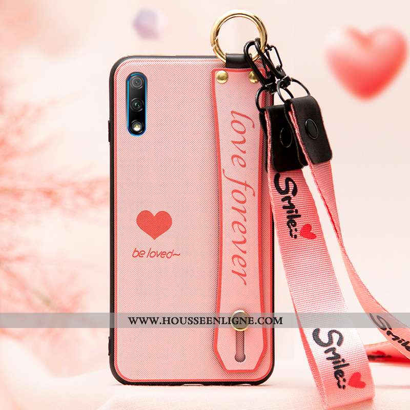 Housse Honor 9x Pro Silicone Délavé En Daim Étui Gris Incassable Personnalité Cœur