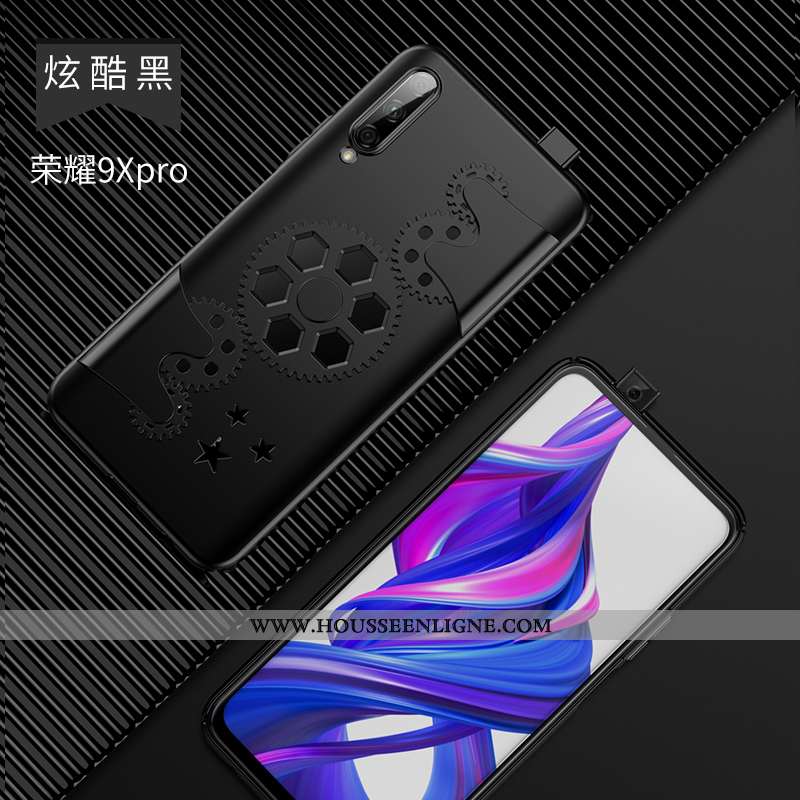 Housse Honor 9x Pro Ultra Tendance Net Rouge Personnalité Incassable Créatif Tout Compris