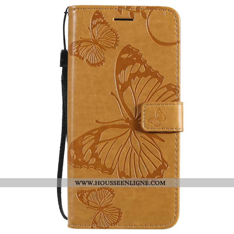 Housse Honor 9x Protection Cuir Jaune Étui Silicone Incassable Téléphone Portable
