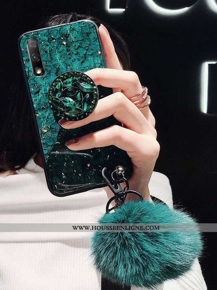 Housse Honor 9x Protection Ornements Suspendus Tendance Téléphone Portable Vert Tout Compris Incassa