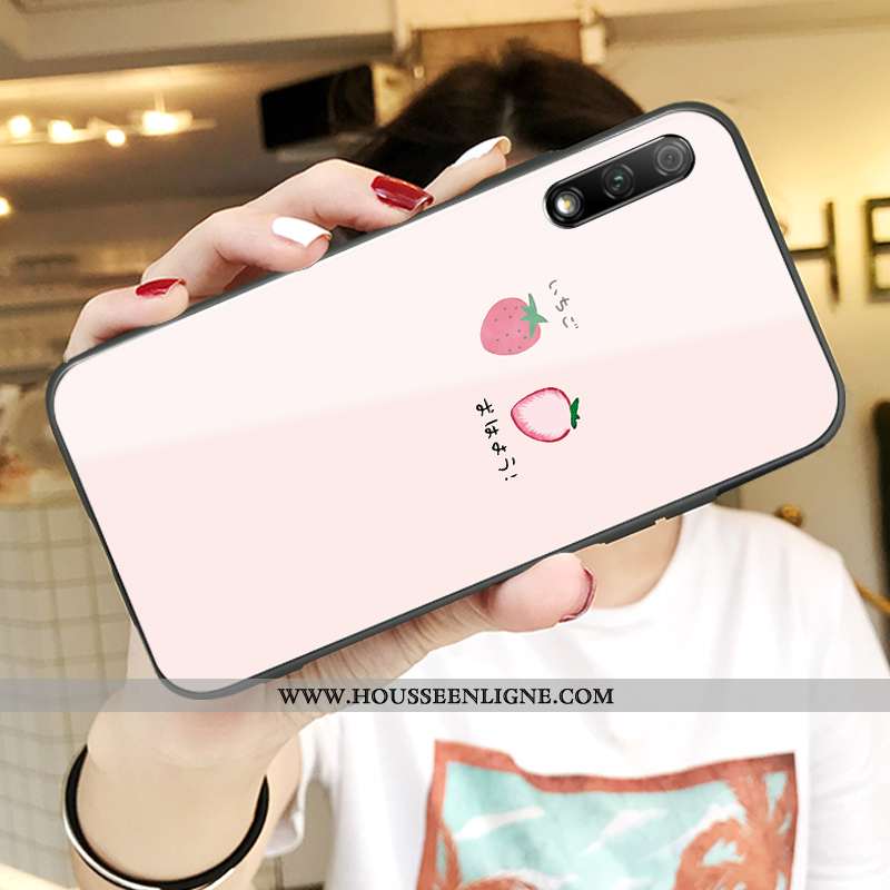 Housse Honor 9x Protection Verre Silicone Fluide Doux Légère Tendance Amoureux Rose