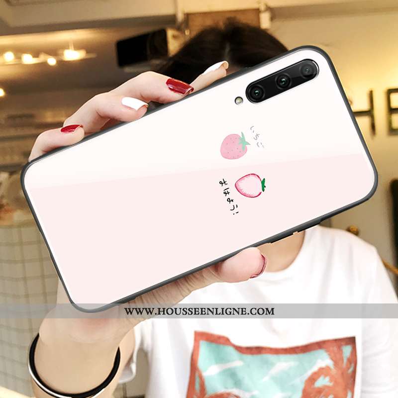 Housse Honor 9x Protection Verre Silicone Fluide Doux Légère Tendance Amoureux Rose