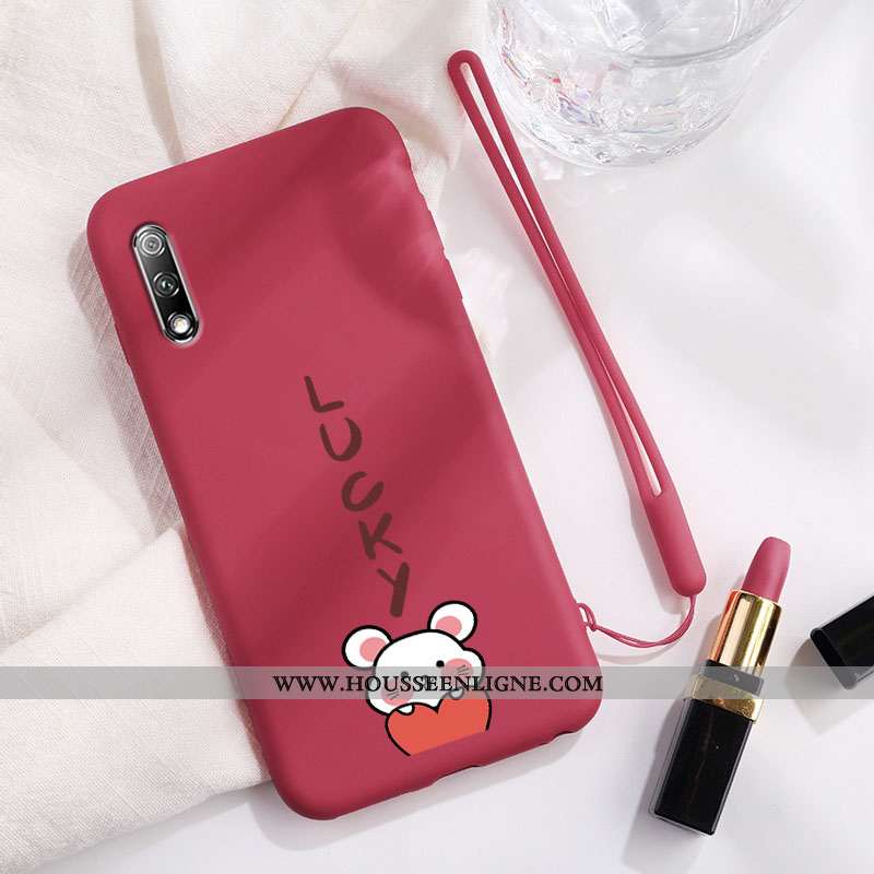 Housse Honor 9x Silicone Protection Incassable Rat Charmant Personnalité Téléphone Portable Bleu
