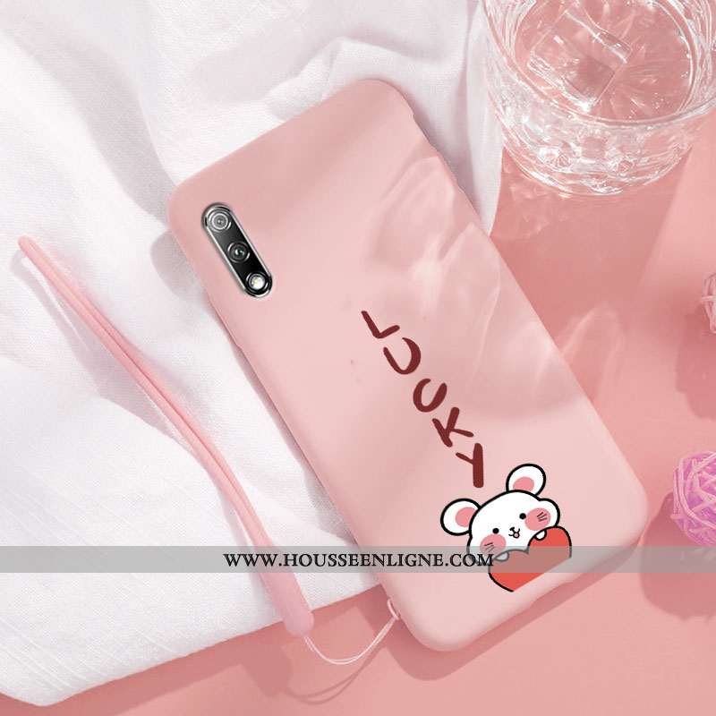Housse Honor 9x Silicone Protection Incassable Rat Charmant Personnalité Téléphone Portable Bleu