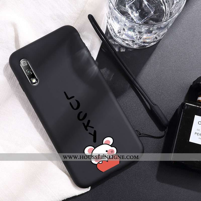 Housse Honor 9x Silicone Protection Incassable Rat Charmant Personnalité Téléphone Portable Bleu