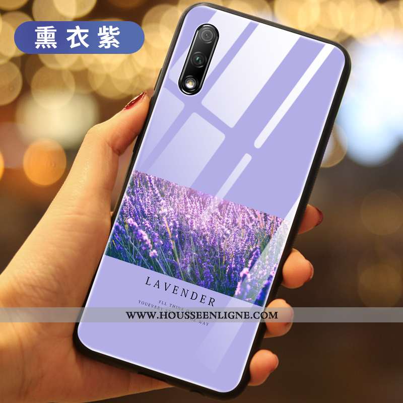 Housse Honor 9x Silicone Verre Vert Créatif Incassable Téléphone Portable Coque Verte