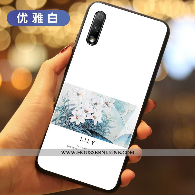 Housse Honor 9x Silicone Verre Vert Créatif Incassable Téléphone Portable Coque Verte