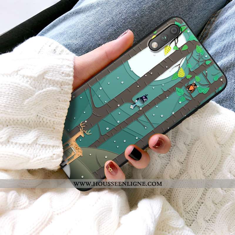 Housse Honor 9x Tendance Fluide Doux Protection Jeunesse Dessin Animé Dimensionnel Tout Compris Vert