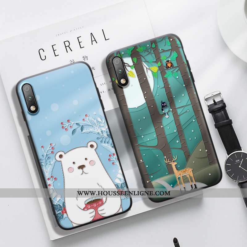 Housse Honor 9x Tendance Fluide Doux Protection Jeunesse Dessin Animé Dimensionnel Tout Compris Vert