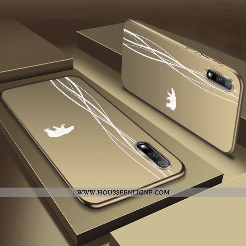 Housse Honor 9x Ultra Légère Coque Silicone Téléphone Portable Délavé En Daim Jeunesse Noir