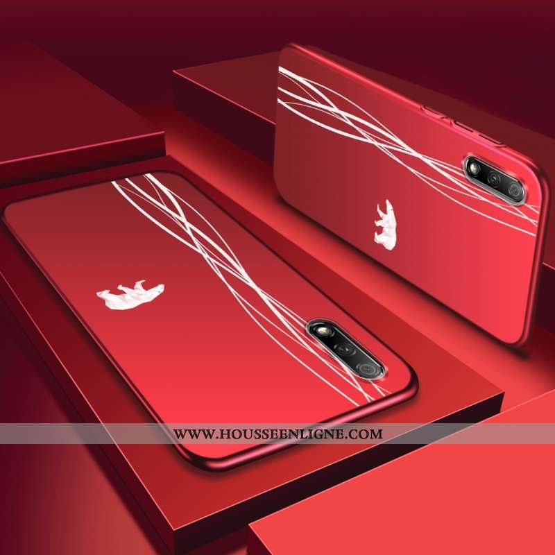 Housse Honor 9x Ultra Légère Coque Silicone Téléphone Portable Délavé En Daim Jeunesse Noir