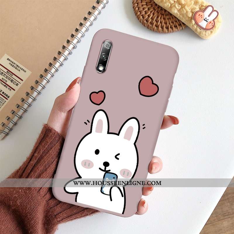 Housse Honor 9x Ultra Légère Simple Lapin Créatif Téléphone Portable Tout Compris Bleu