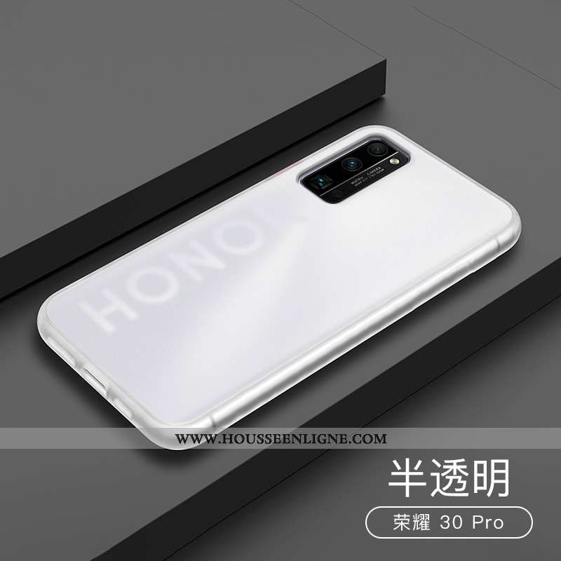 Housse Honor View30 Délavé En Daim Ultra Tout Compris Transparent Téléphone Portable Simple Tendance