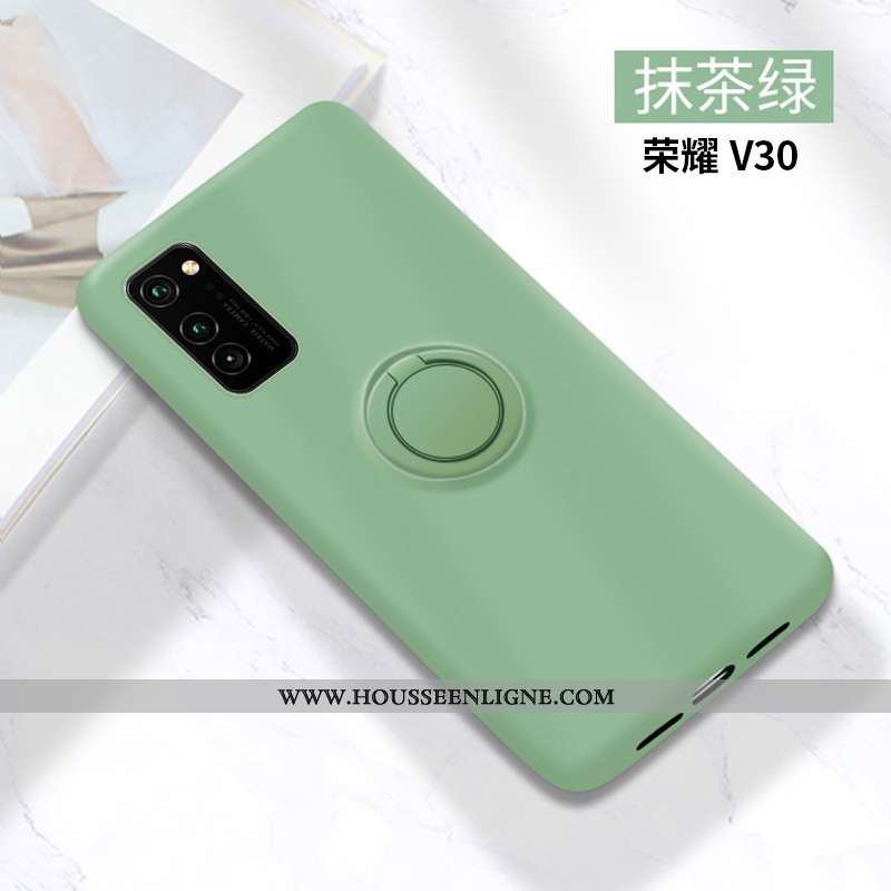 Housse Honor View30 Fluide Doux Silicone Protection Vert Téléphone Portable Tendance Tout Compris Ve
