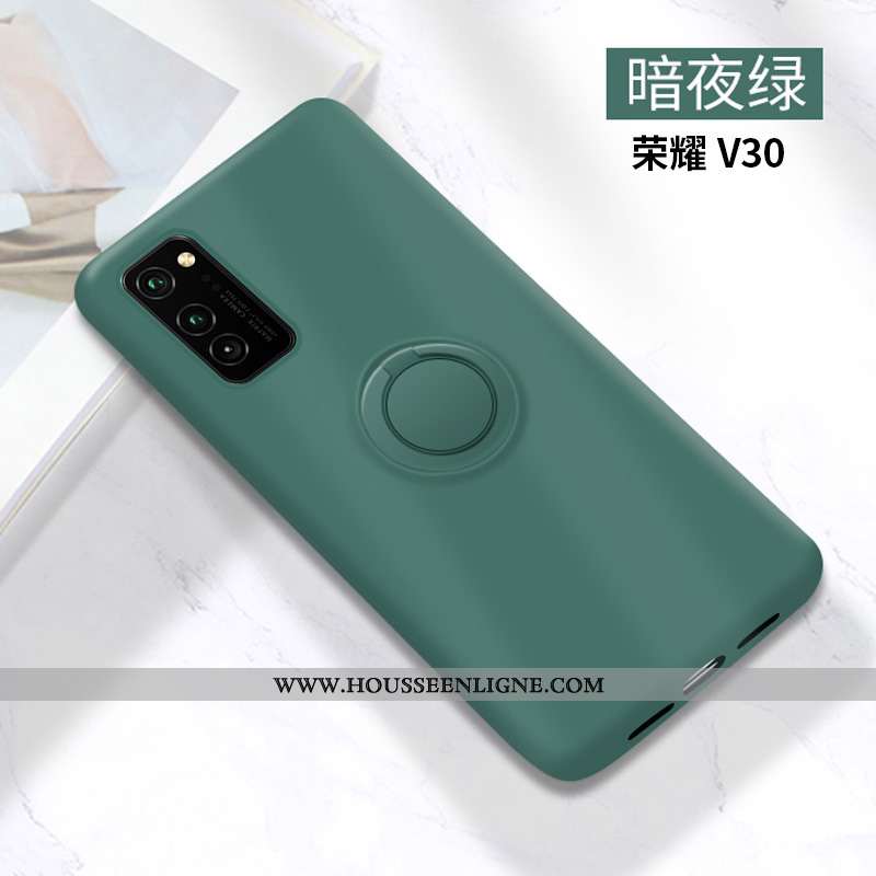 Housse Honor View30 Fluide Doux Silicone Protection Vert Téléphone Portable Tendance Tout Compris Ve