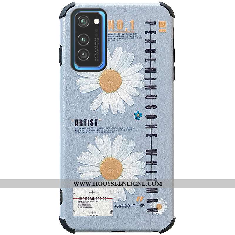 Housse Honor View30 Modèle Fleurie Fluide Doux Téléphone Portable Dessin Animé Soie Mulberry Incassa