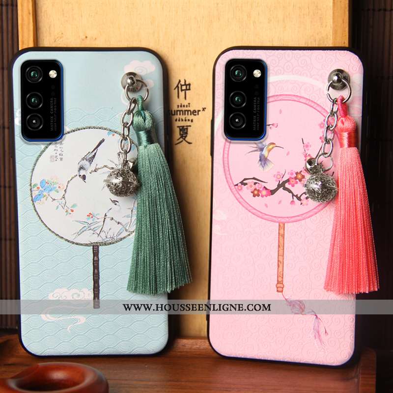 Housse Honor View30 Personnalité Créatif Téléphone Portable Étui Incassable Tendance Silicone Rose