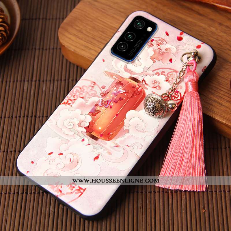 Housse Honor View30 Personnalité Créatif Téléphone Portable Étui Incassable Tendance Silicone Rose