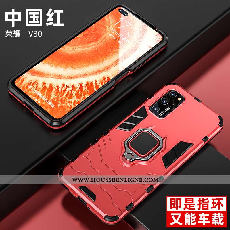 Housse Honor View30 Personnalité Tendance Coque Téléphone Portable Couvercle Arrière Net Rouge Trans