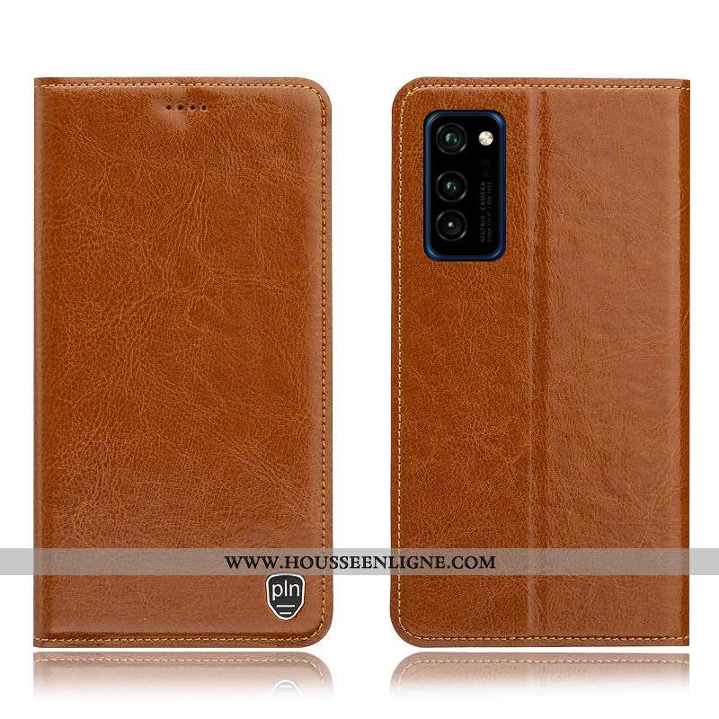 Housse Honor View30 Pro Cuir Véritable Modèle Fleurie Tout Compris Téléphone Portable Coque Étui Mar