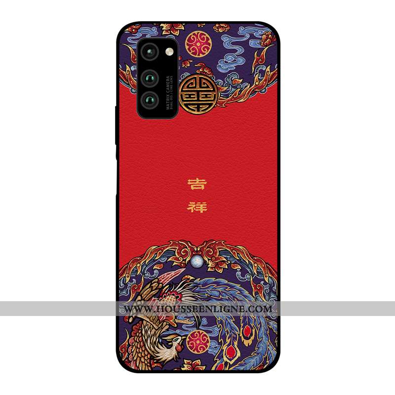 Housse Honor View30 Pro Modèle Fleurie Silicone Style Chinois Rouge Nouveau Tout Compris Qualité