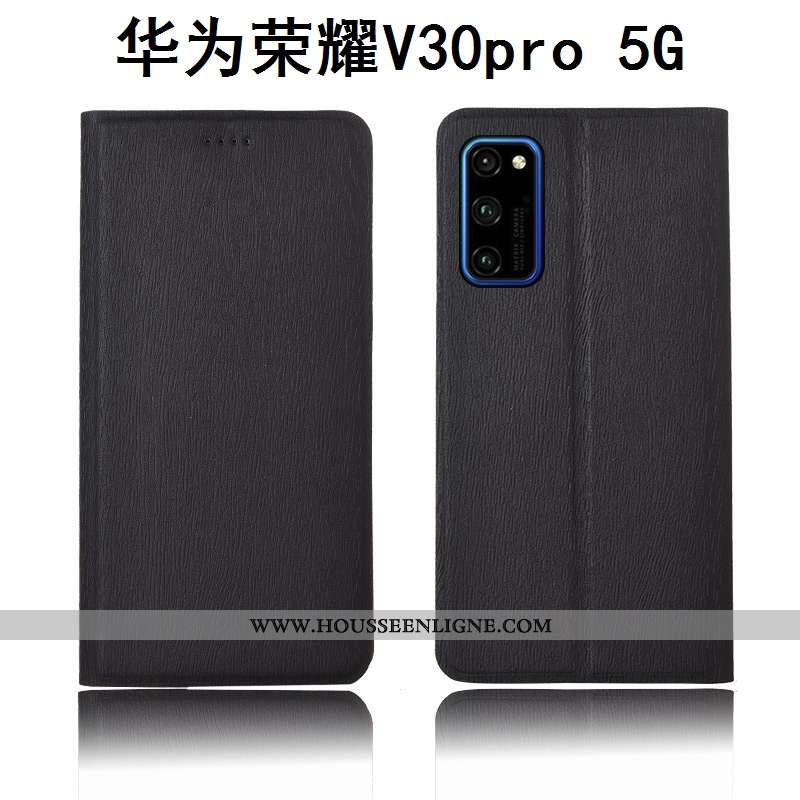 Housse Honor View30 Pro Protection Cuir Téléphone Portable Étui Modèle Fleurie Fluide Doux Arbres No