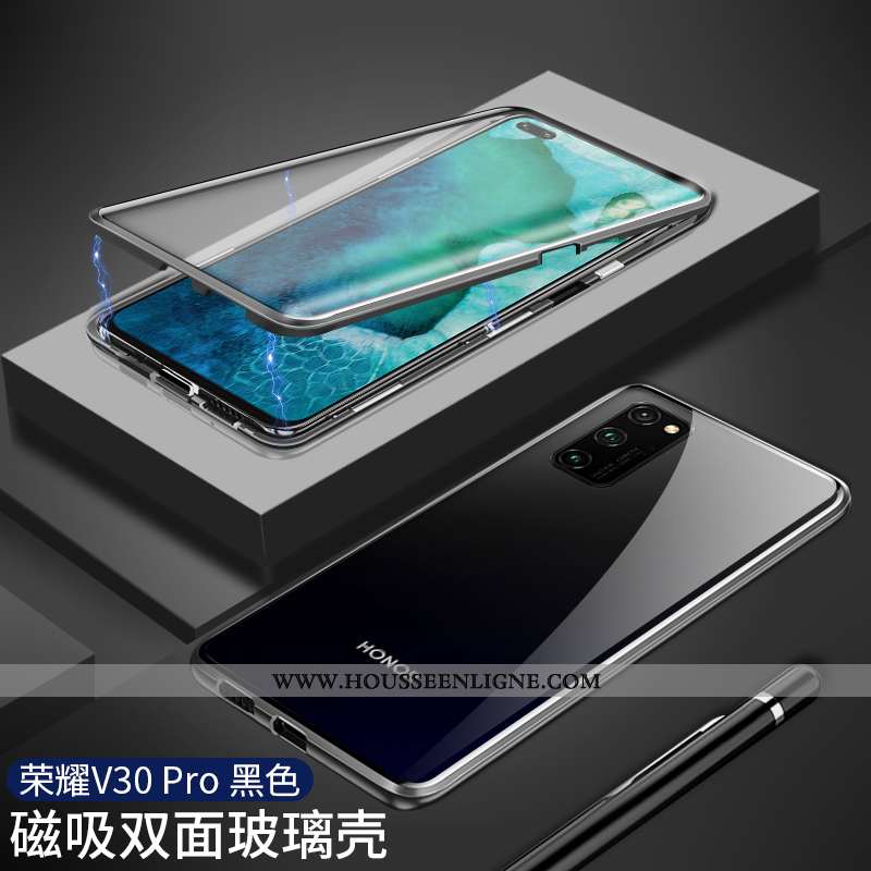 Housse Honor View30 Pro Ultra Légère Coque Incassable Étui Tout Compris Verre Rouge