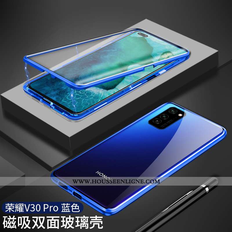 Housse Honor View30 Pro Ultra Légère Coque Incassable Étui Tout Compris Verre Rouge