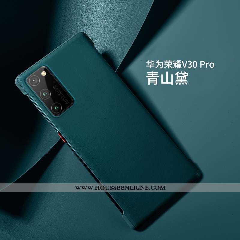 Housse Honor View30 Pro Ultra Légère Cuir Haut Nouveau Luxe Silicone Téléphone Portable Orange