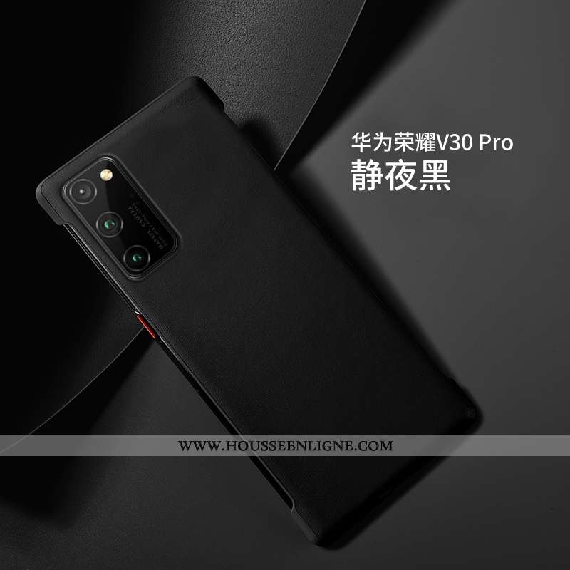 Housse Honor View30 Pro Ultra Légère Cuir Haut Nouveau Luxe Silicone Téléphone Portable Orange