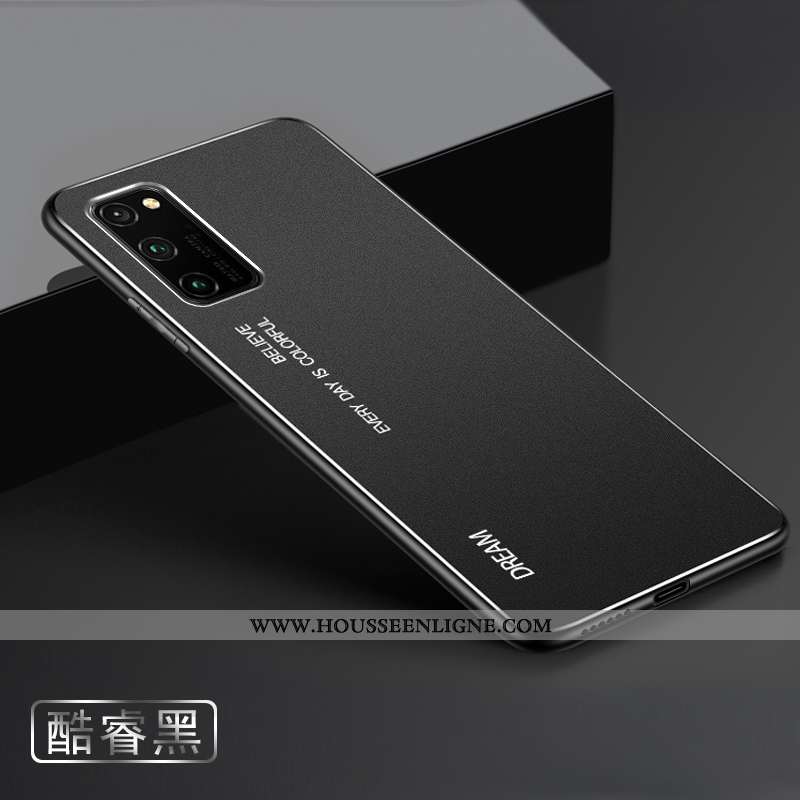 Housse Honor View30 Protection Métal Étui Coque Nouveau Difficile Délavé En Daim Noir