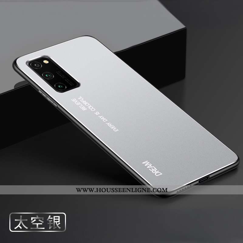 Housse Honor View30 Protection Métal Étui Coque Nouveau Difficile Délavé En Daim Noir
