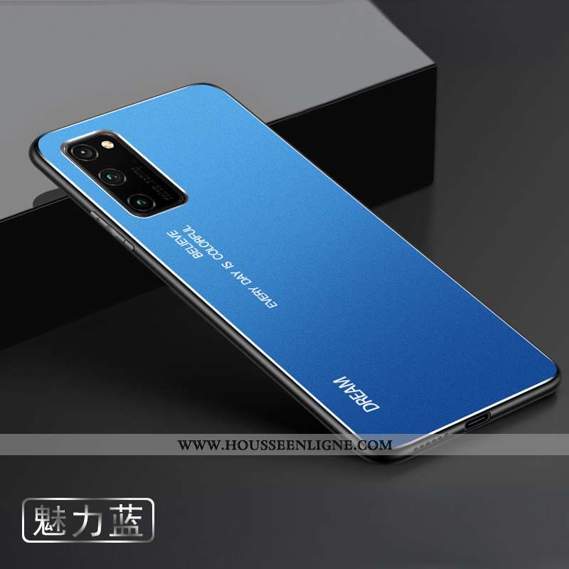 Housse Honor View30 Protection Métal Étui Coque Nouveau Difficile Délavé En Daim Noir